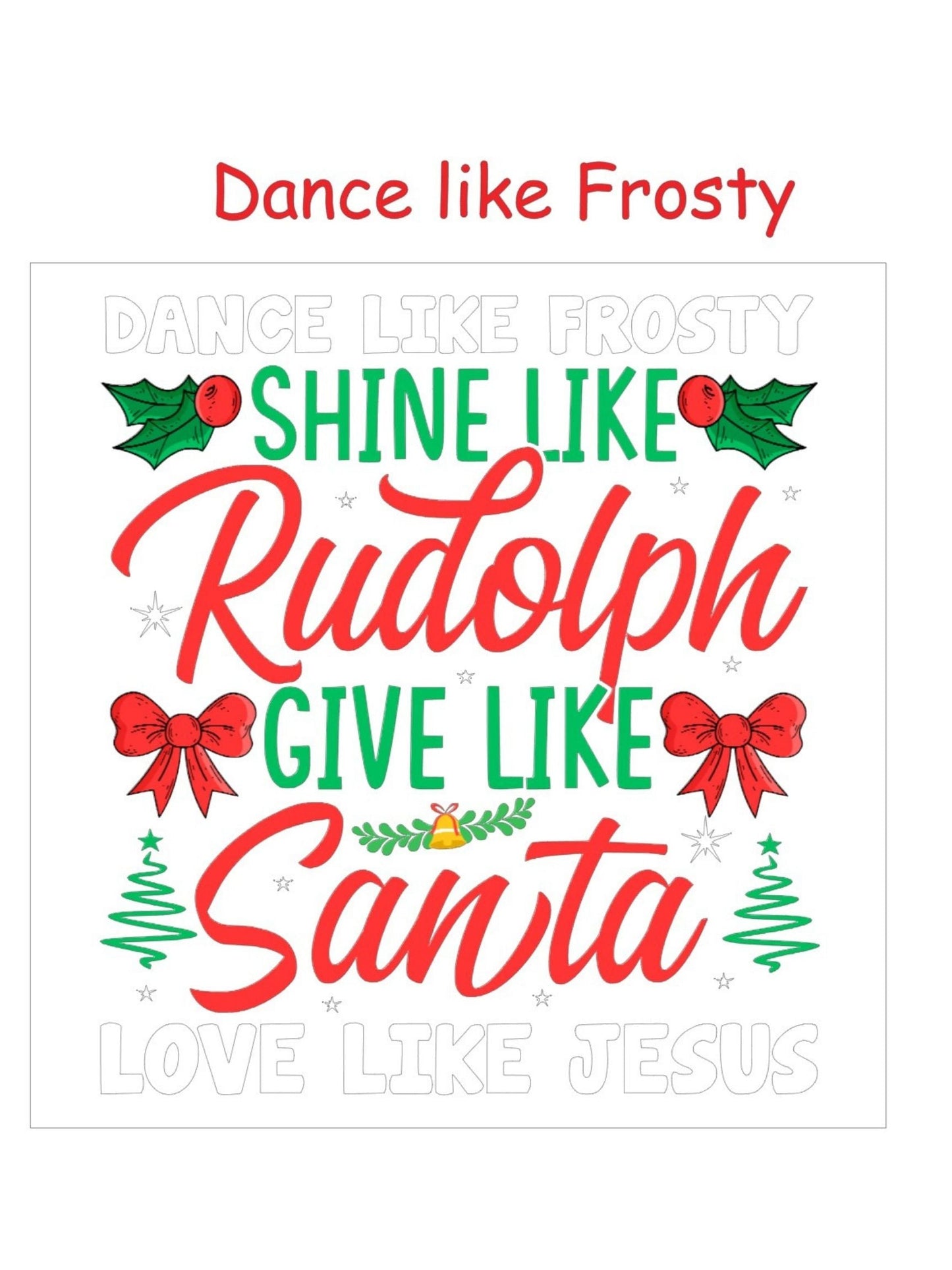 Christmas Toddler T-shirt Set 7 - Long Sleeved