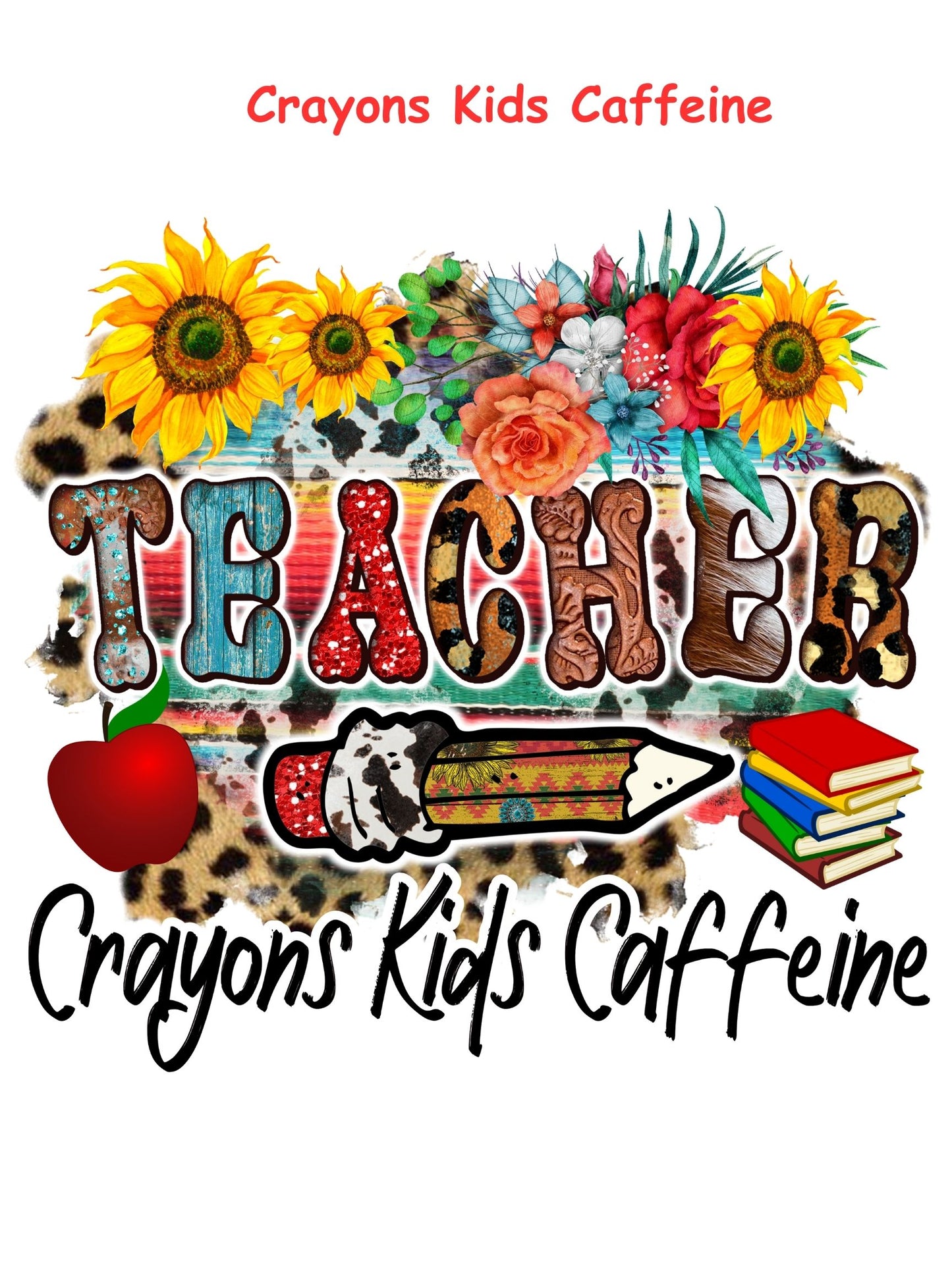 Crayons Kids Caffeine T-shirt - Short Sleeved
