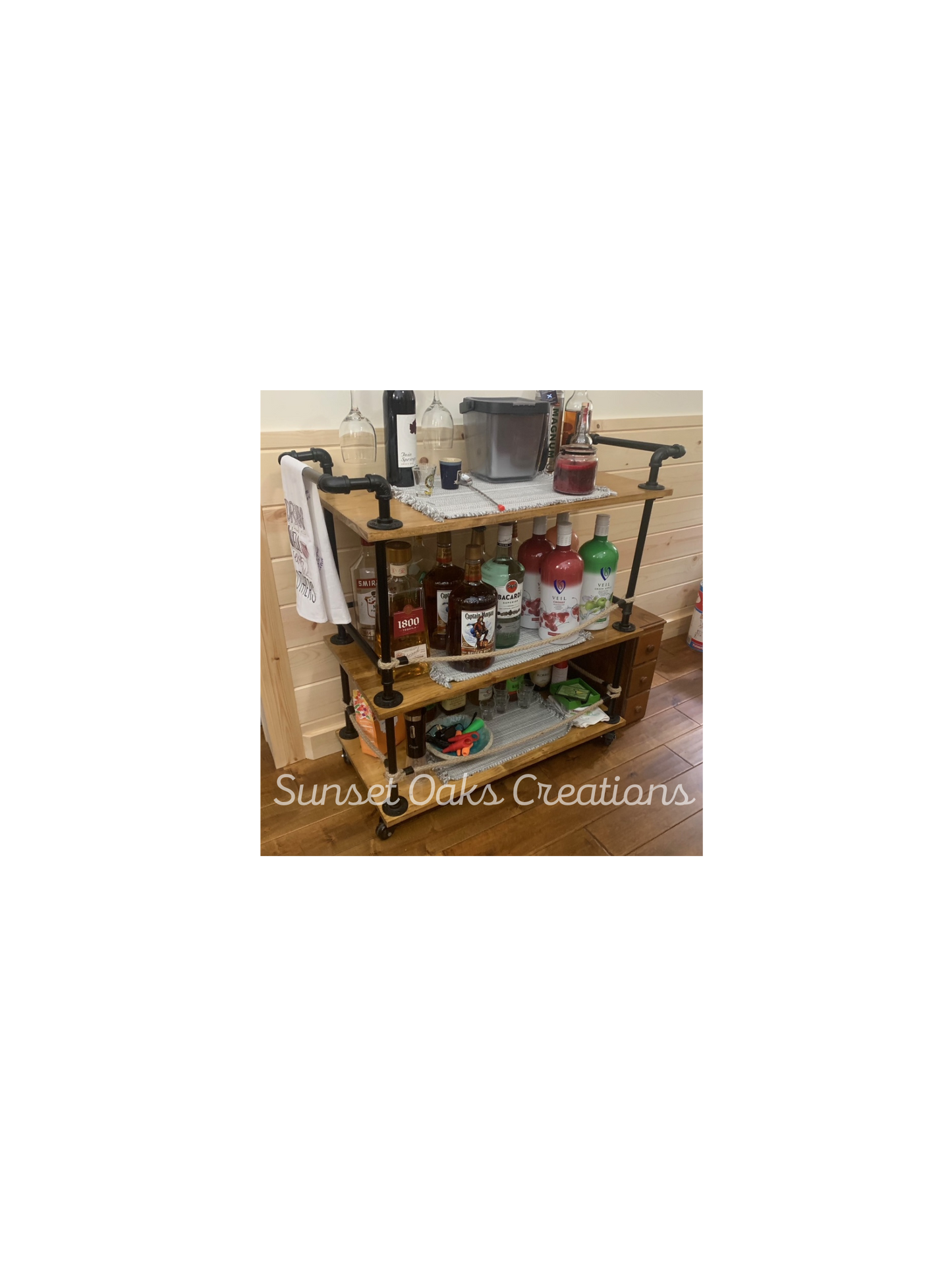 Rolling Bar Cart