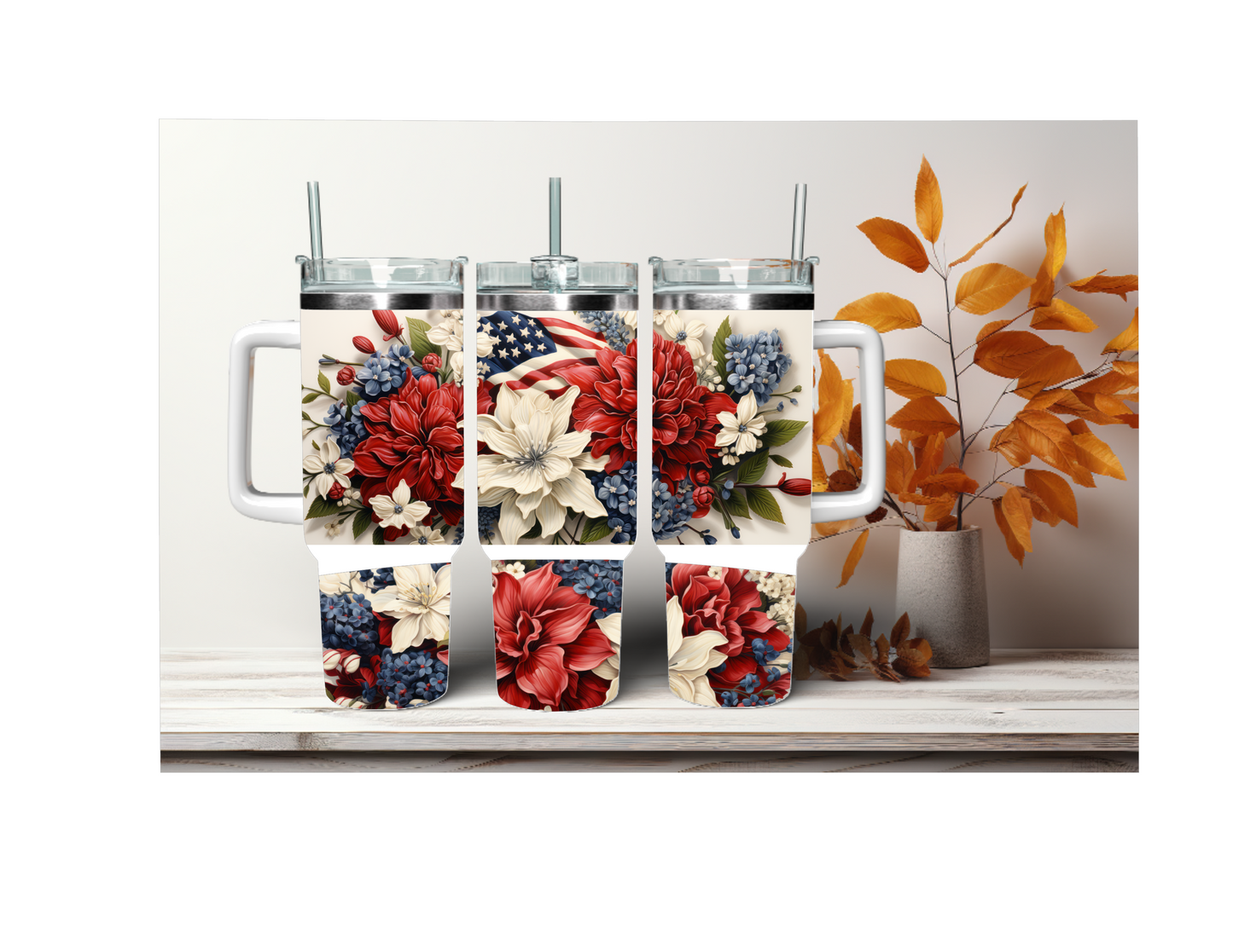 Floral & Flag