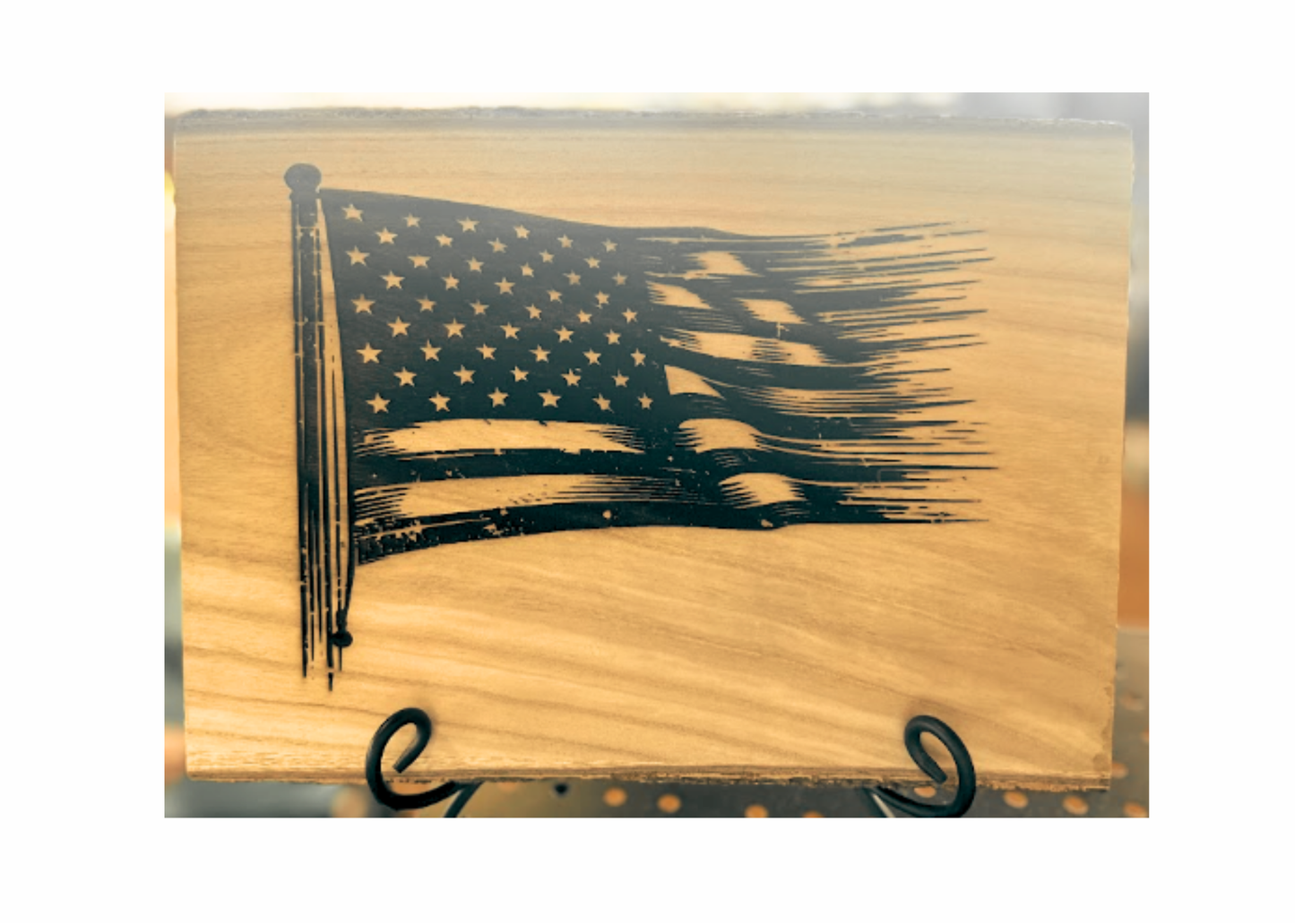 Live Edge Wooden Plaque - Laser Engraved