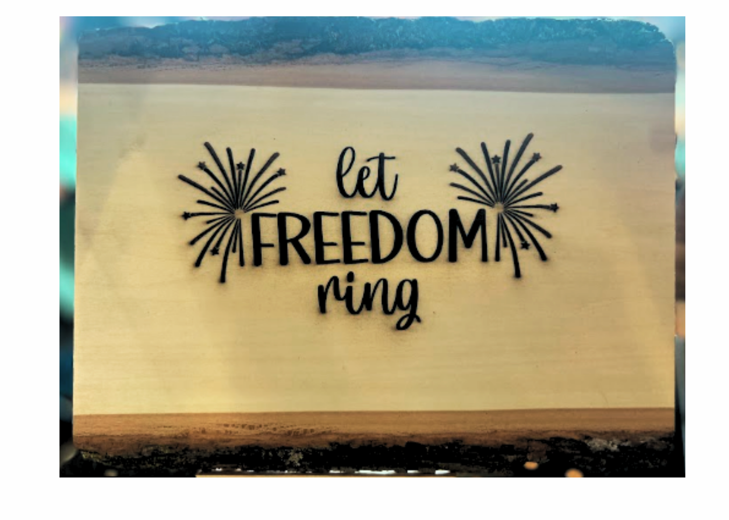 Live Edge Wooden Plaque - Laser Engraved