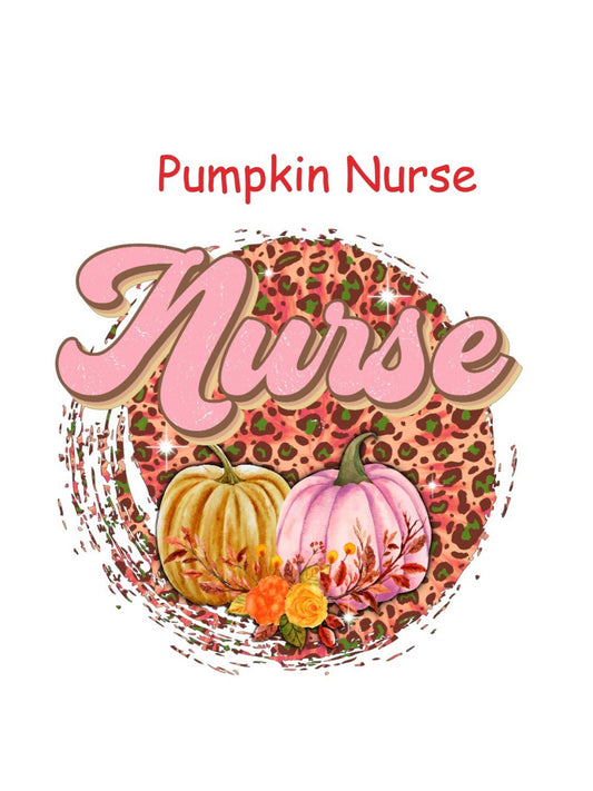 Pumpkin Nurse T-shirt - Short Sleeve