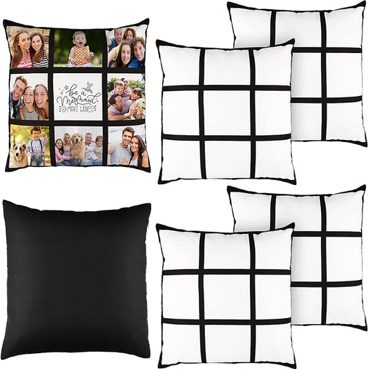 9 Panel Photo Pillow Cover