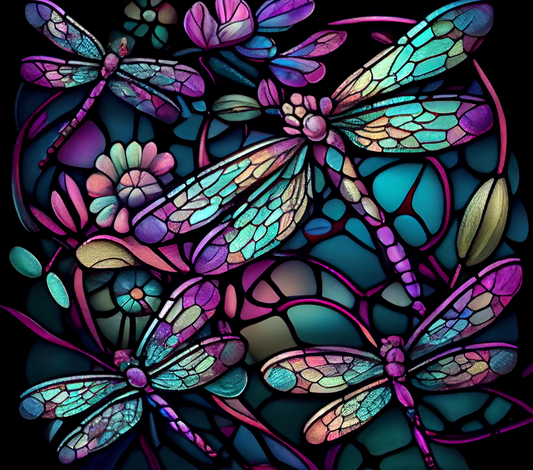 Stained Glass Dragonfly