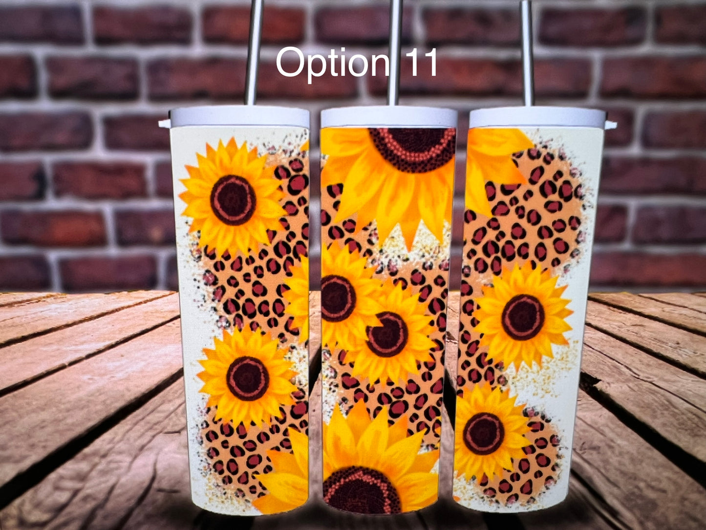 Skinny Tumblers - Sunflower
