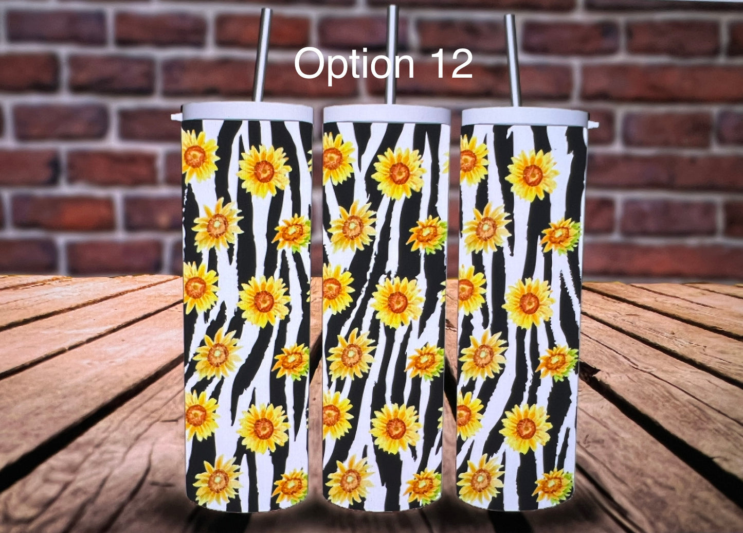 Skinny Tumblers - Sunflower