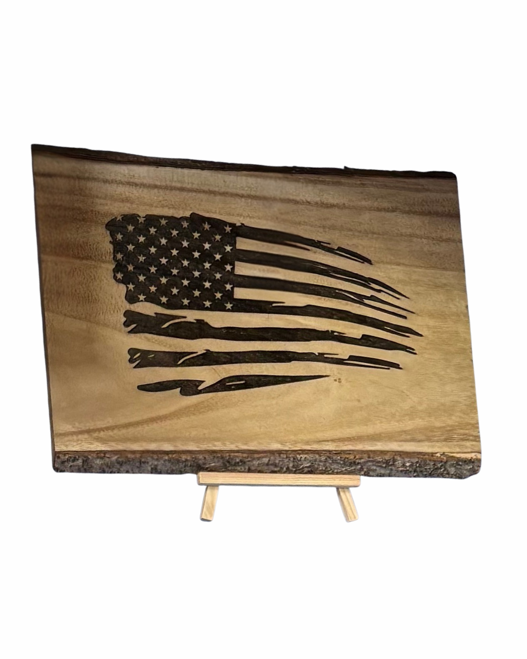 Live Edge Wooden Plaque - Laser Engraved