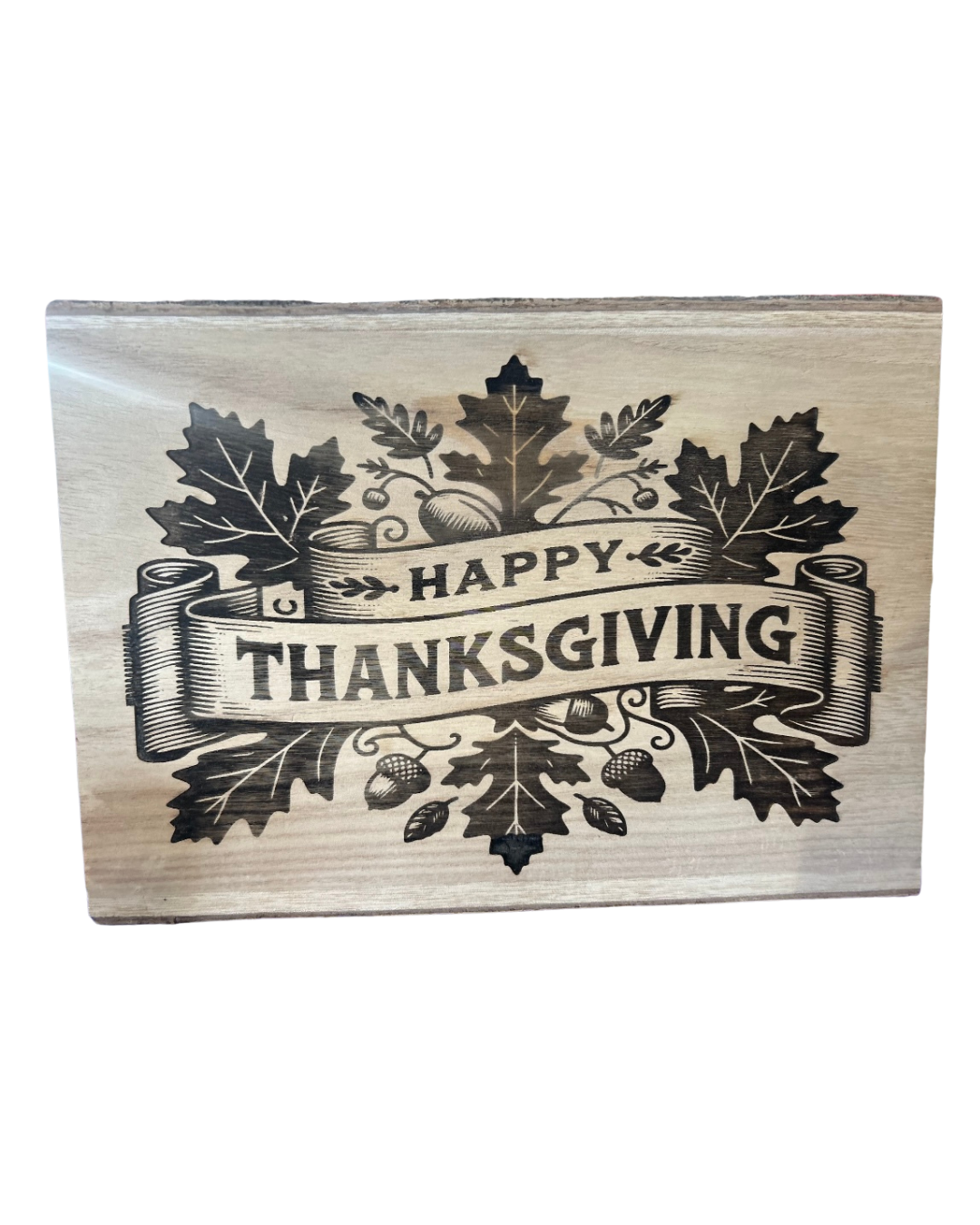 Live Edge Wooden Plaque - Laser Engraved